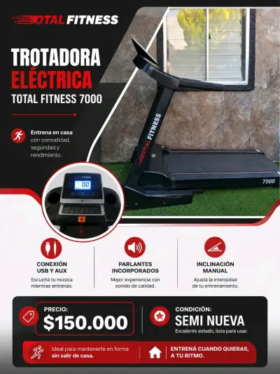 Trotadora Total Fitness 7000 - miniatura 1