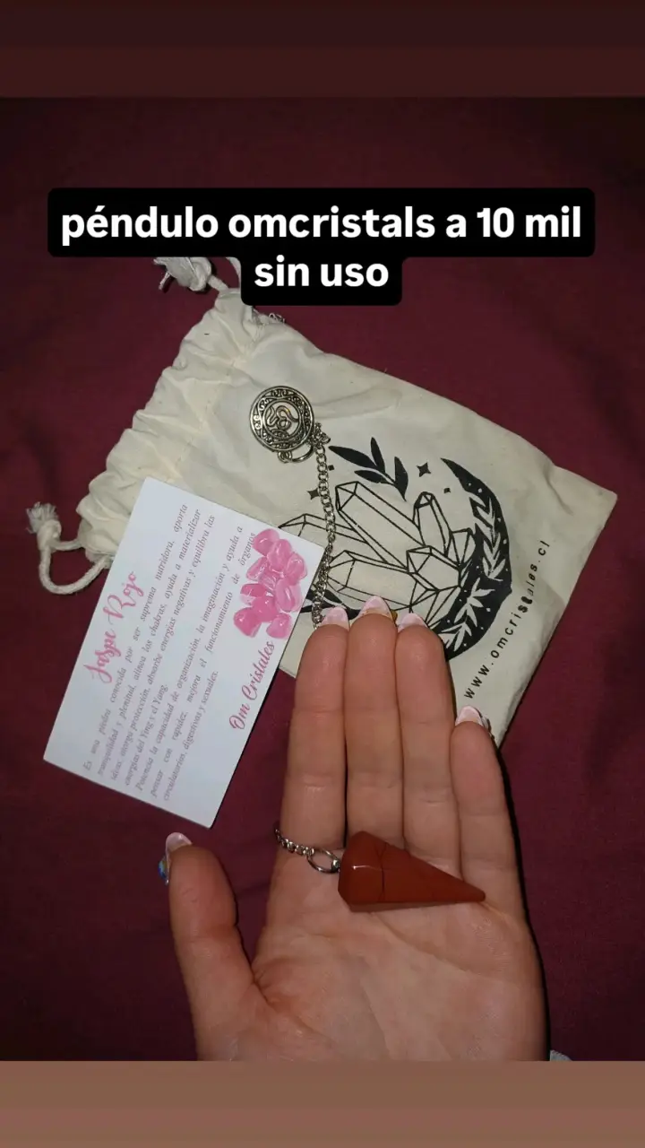 péndulo adivinación sin uso omcristals