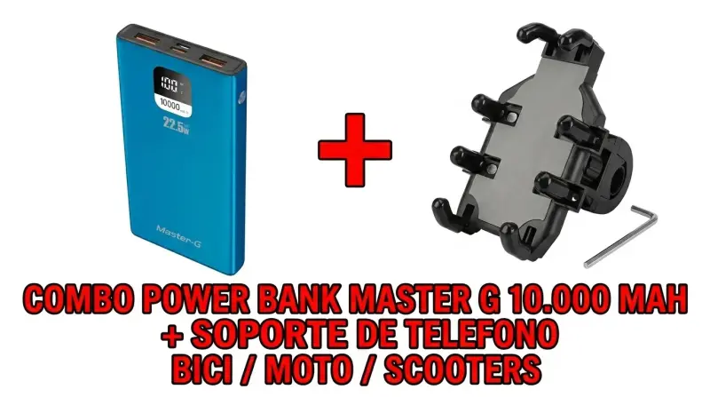 POWERBANK Master g + soporte de teléfono bici/Moto - 1