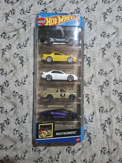 🔥 Hot Wheels Nightburnerz 5-Pack 🔥 - miniatura 1