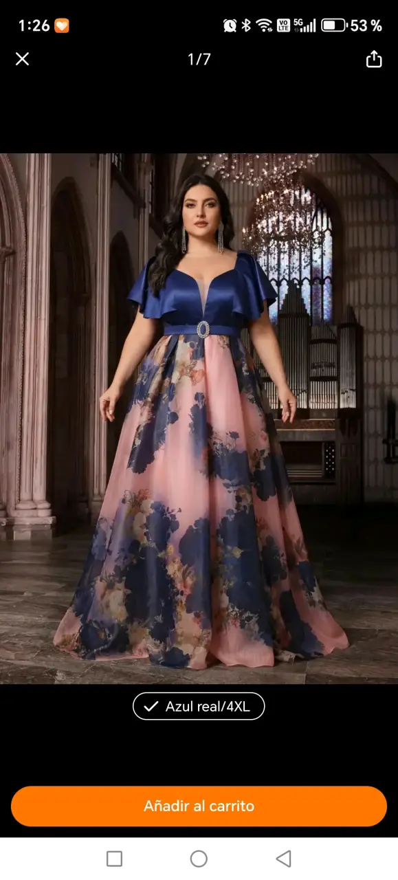 Vestido elegante floral - 2