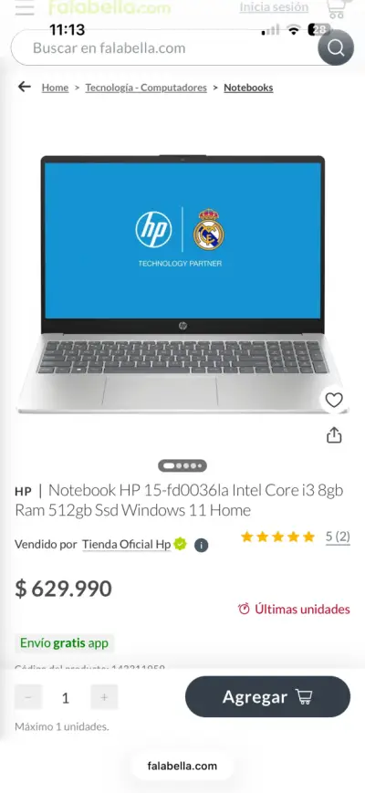 Laptop Hp NUEVA para estudiantes+ mochila expansib - miniatura 5