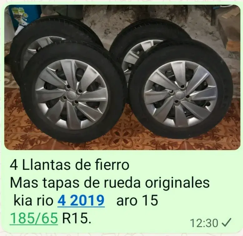 Llantas nuevas y completas