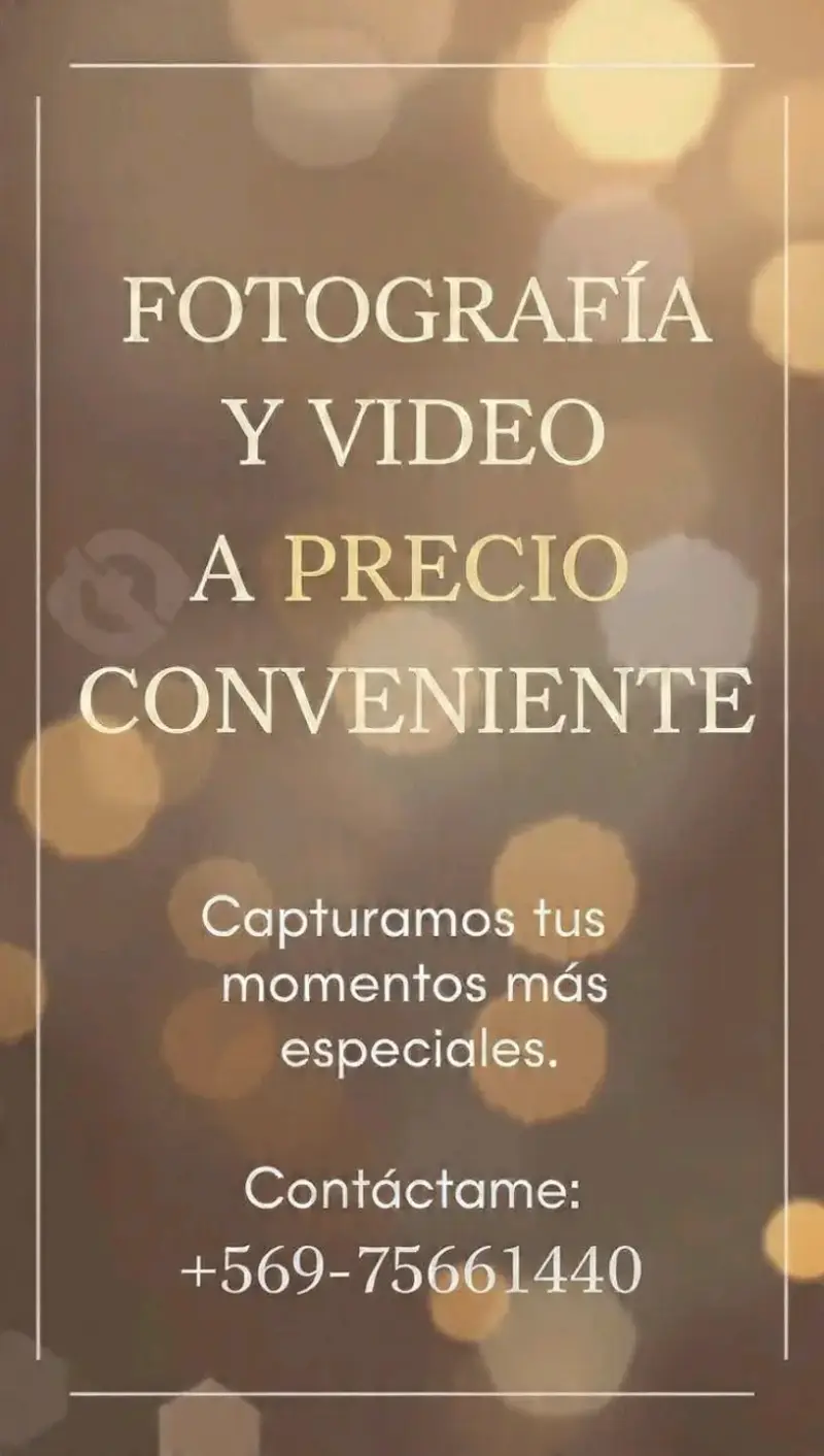 Fotografias y vídeos para tus eventos