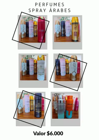 Perfumes Body Spray Árabes - miniatura 1
