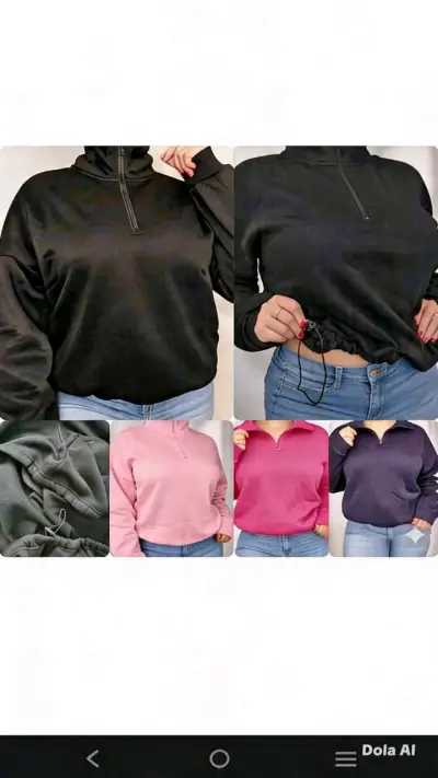 polerones oversize mujer con ajuste en cintura - miniatura 5
