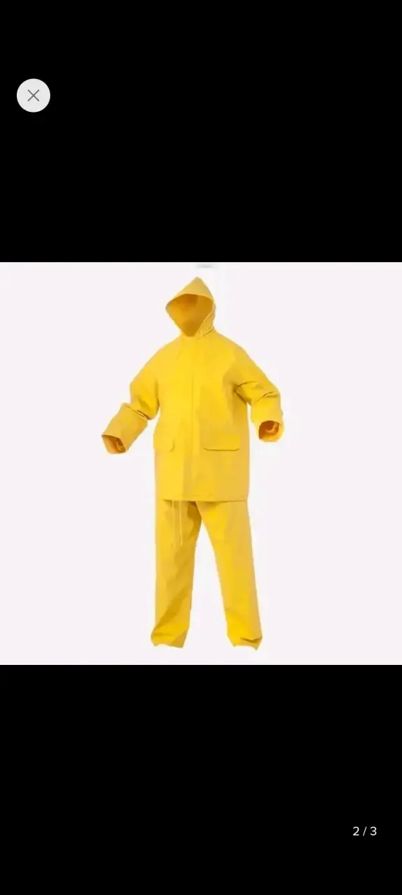 Impermeable chubasquero amarillo - 3