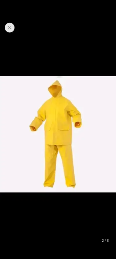 Impermeable chubasquero amarillo - miniatura 3