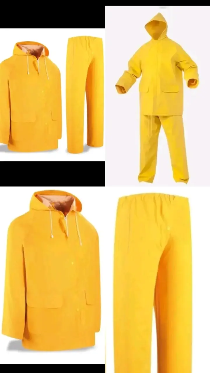 Impermeable chubasquero amarillo - 4