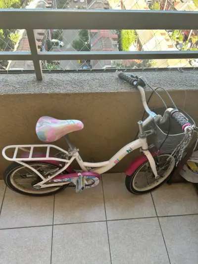 Bicicleta infantil blanca aro 16 - miniatura 2