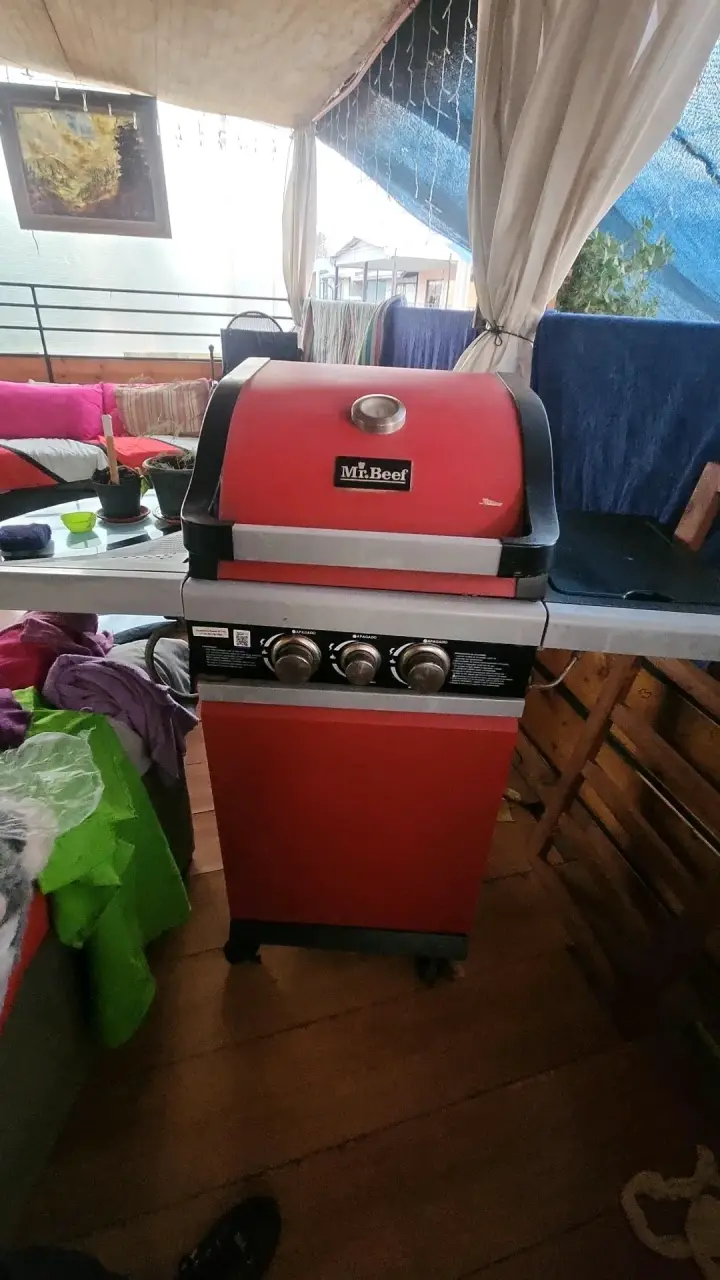 Parrilla a gas roja Mr. Beef - 1