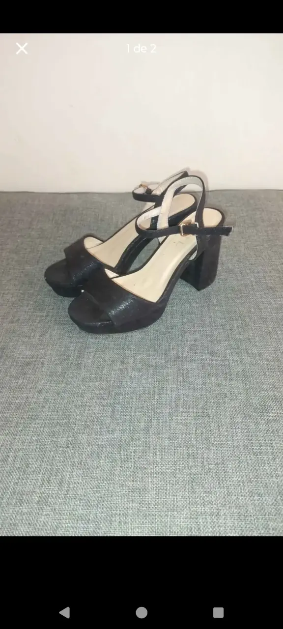 Sandalias negras con plataforma - 2