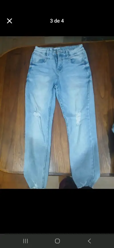 Jeans azul claro unisex - miniatura 2