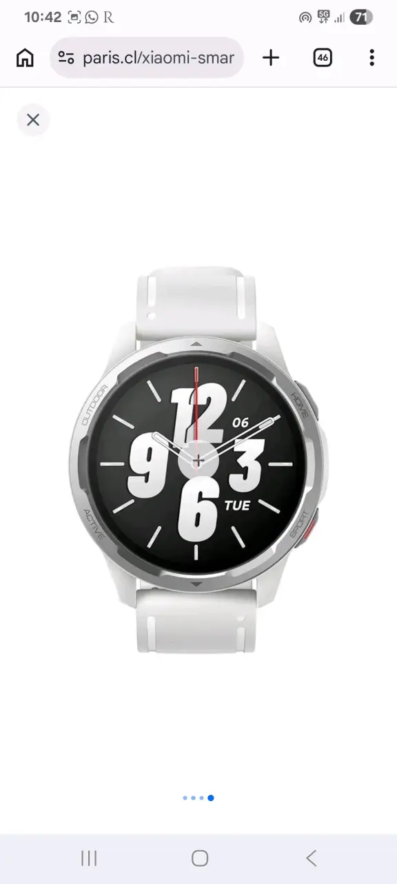 Smartwatch blanco pantalla grande - 1