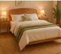 Cabecera de cama madera - miniatura 1