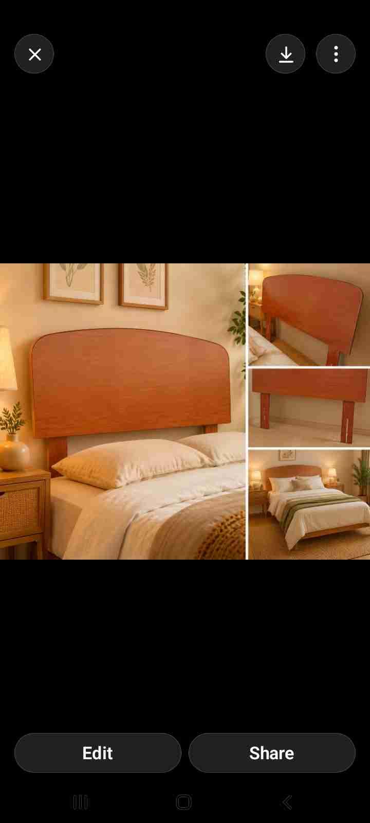 Cabecera de cama madera - 5