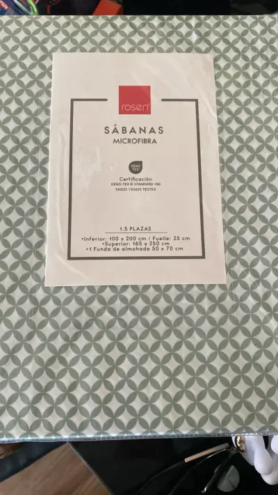 Sábanas Microfibra Rosen 1.5 plazas - miniatura 1