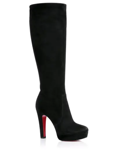 Botas negras de tacón alto - miniatura 1