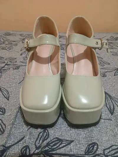 Zapatos Nuevos Mary Jane verde con correas - miniatura 1