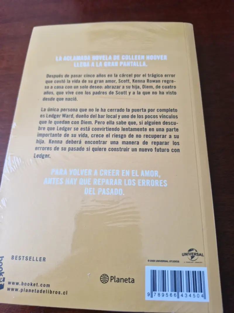 Libro 'No Te Olvidaré' Colleen Hoover - 2