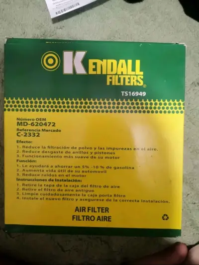Filtro de aire Kendall nuevo - miniatura 1
