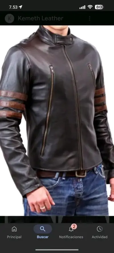 Chaqueta Gamulan Quebec Cuero - miniatura 3