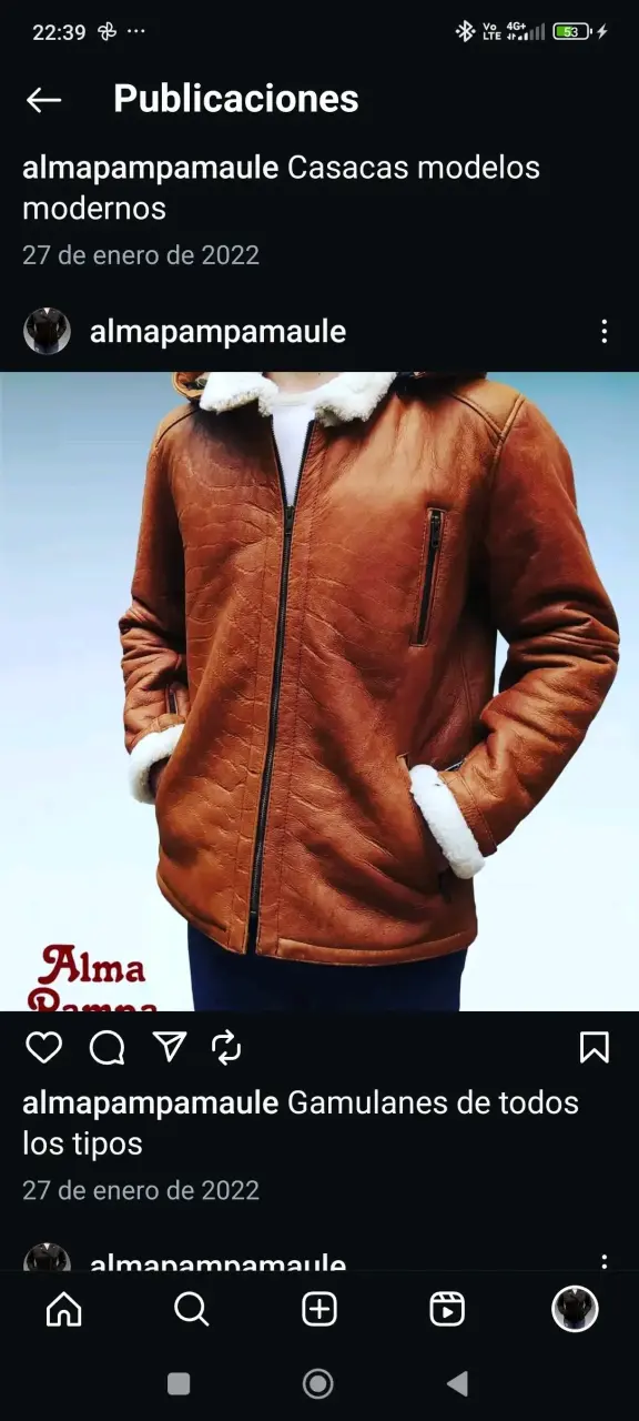 Chaqueta Gamulan Quebec Cuero - 4