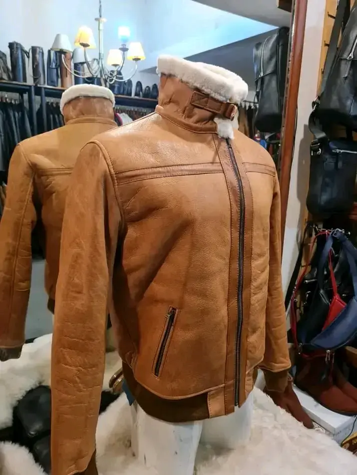 Chaqueta Gamulan Quebec Cuero - 5