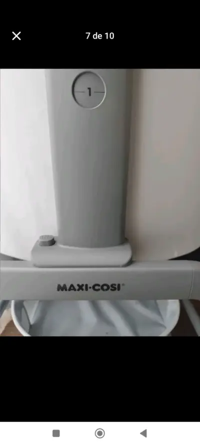 Cuna colecho gris con base ajustable - miniatura 3