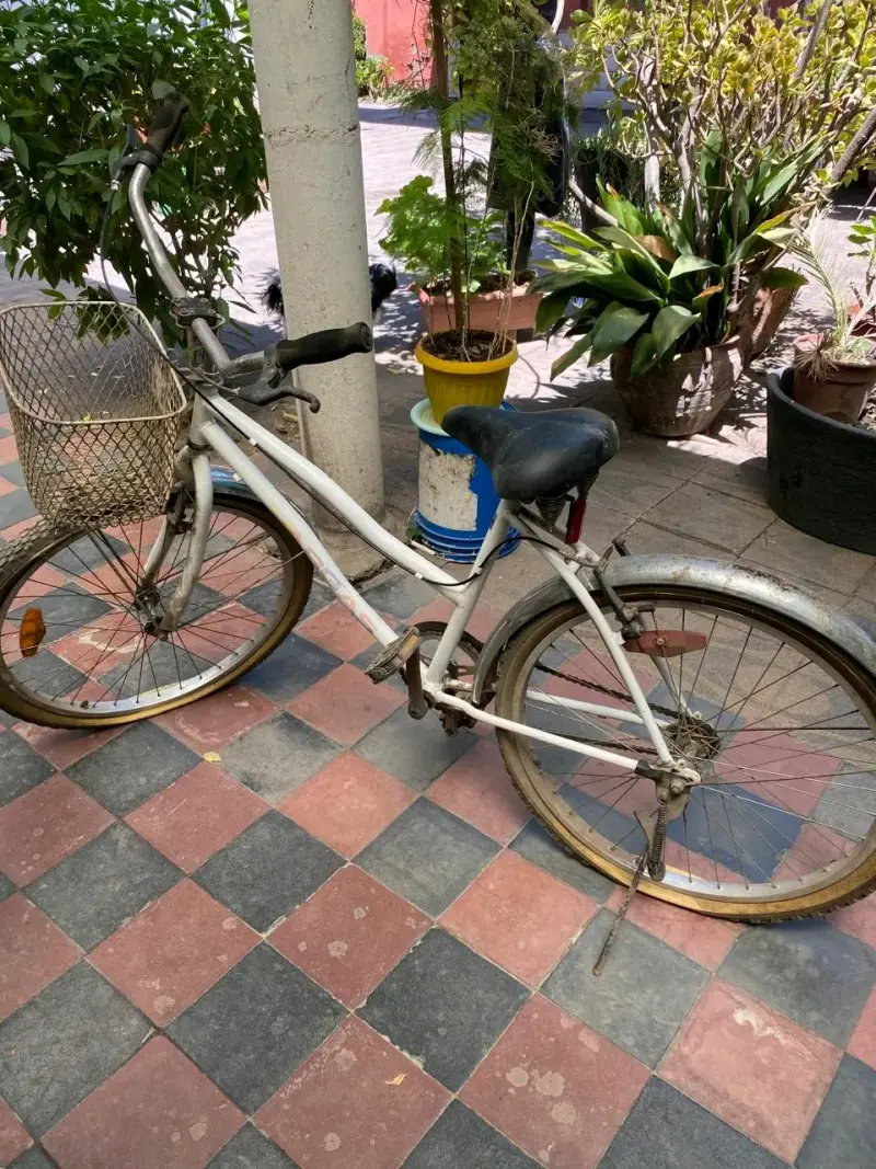Bicicleta urbana blanca - 3