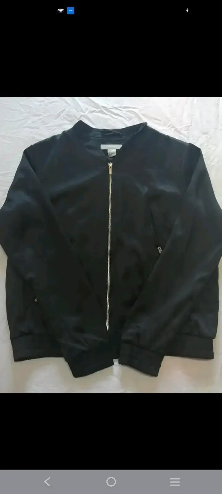 Chaqueta bomber negra básica - 2