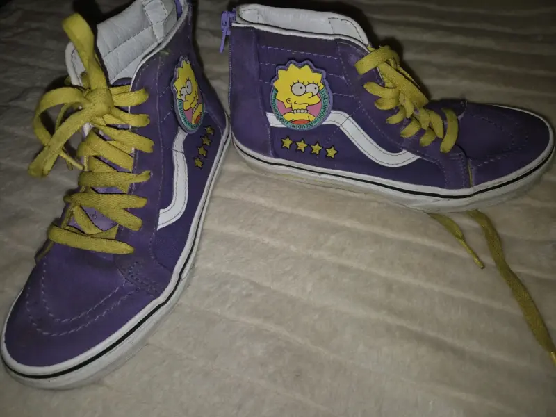 Zapatillas altas moradas Lisa Simpson - 1