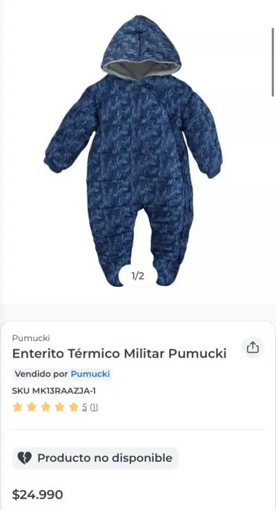 Enterito azul para bebé - miniatura 6