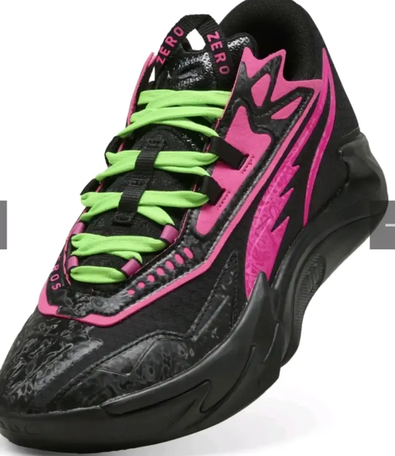 Zapatillas deportivas negras y rosas - 2
