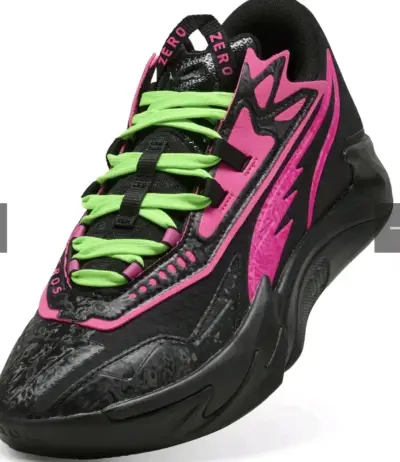 Zapatillas deportivas negras y rosas - miniatura 2