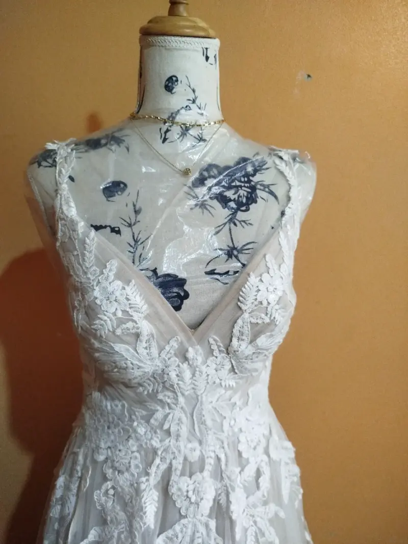 Vestido de novia con encaje - 6