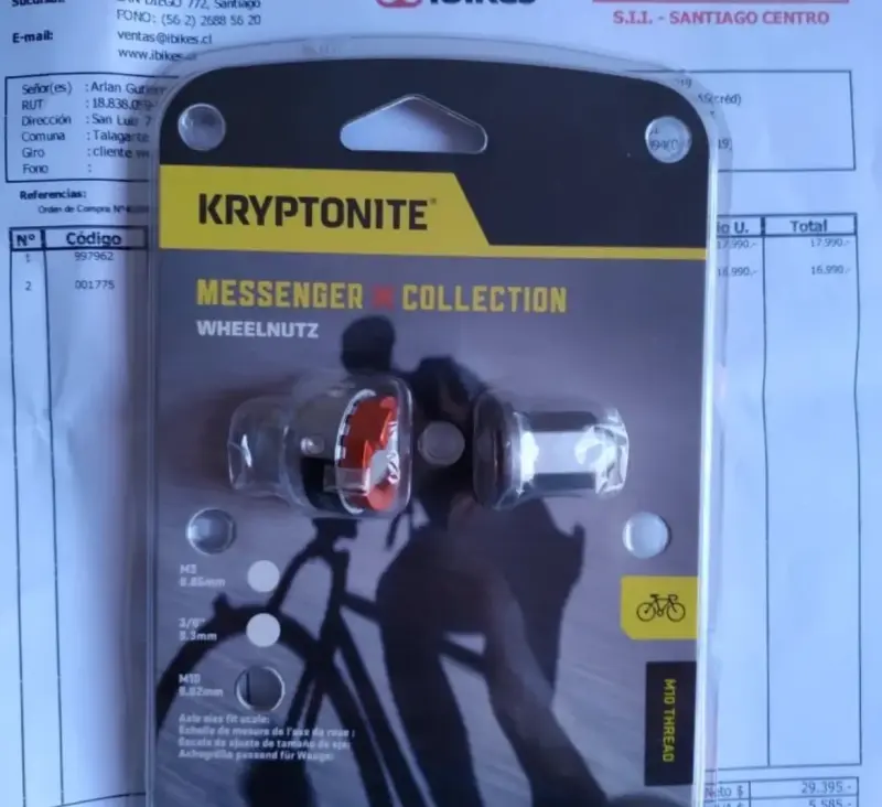 WheelNutz Kryptonite para bicicleta