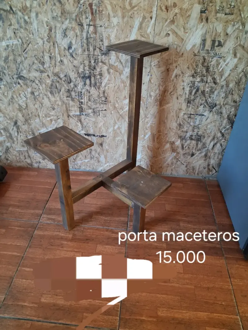 Porta rollo madera con repisa - 4
