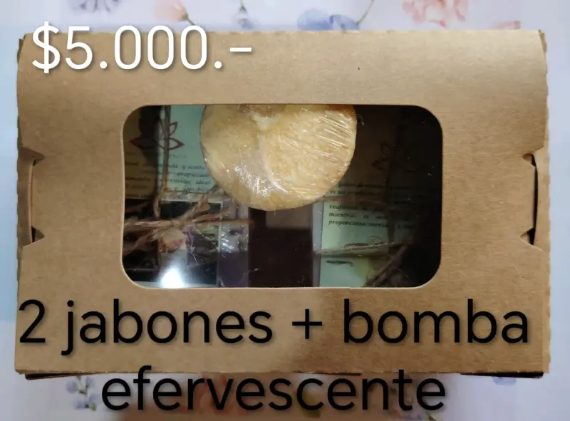 Set de baño artesanal con jabones - 2