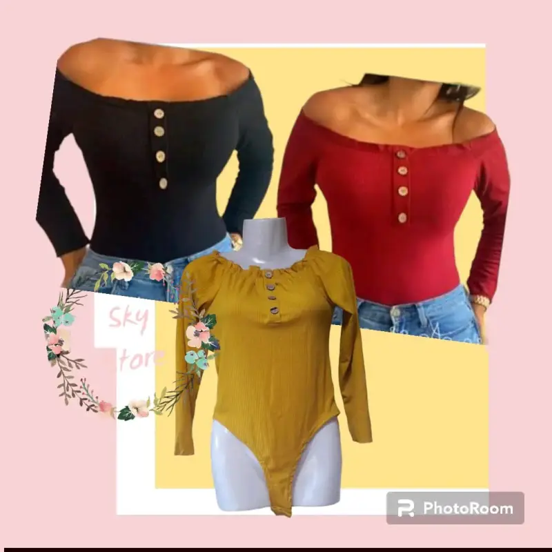 Body escote hombros colores