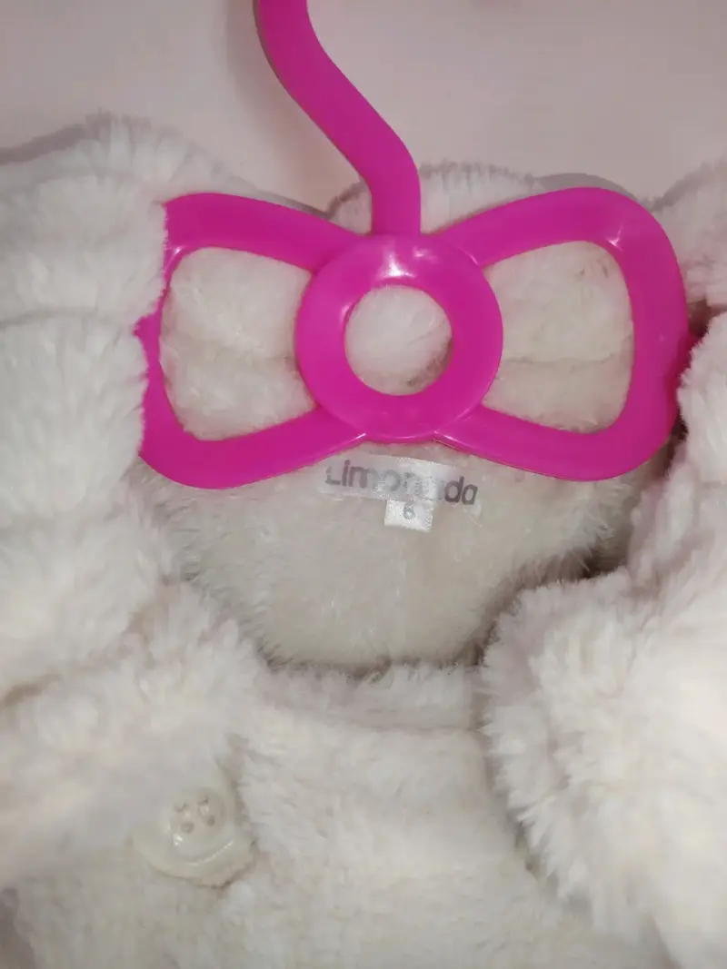 Abrigo infantil de peluche morado - 2