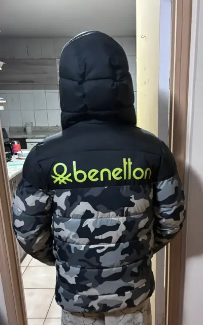 Parka niño camuflaje negro y gris - miniatura 2
