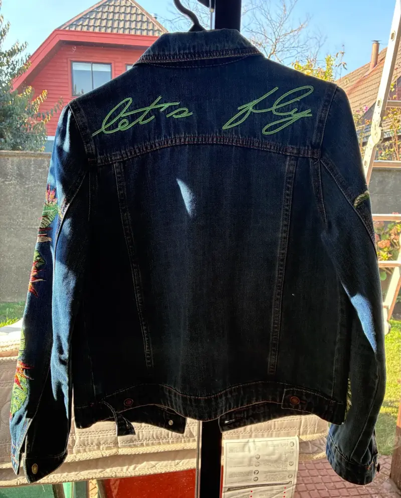Chaqueta de mezclilla bordada - 2