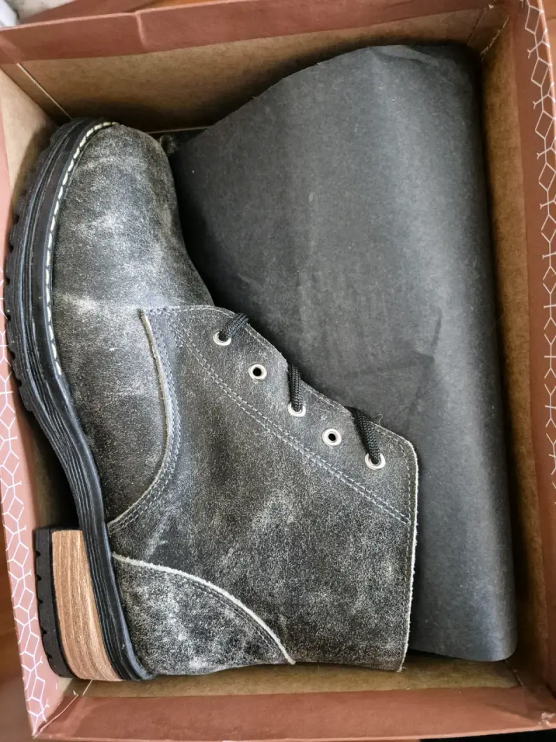 Botines gris de cuero estilo casual - 4