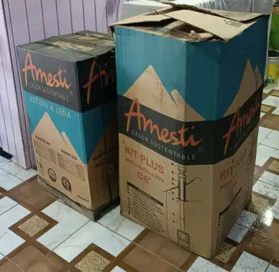 Estufa a leña Amesti 380+kit de Instalación - miniatura 3