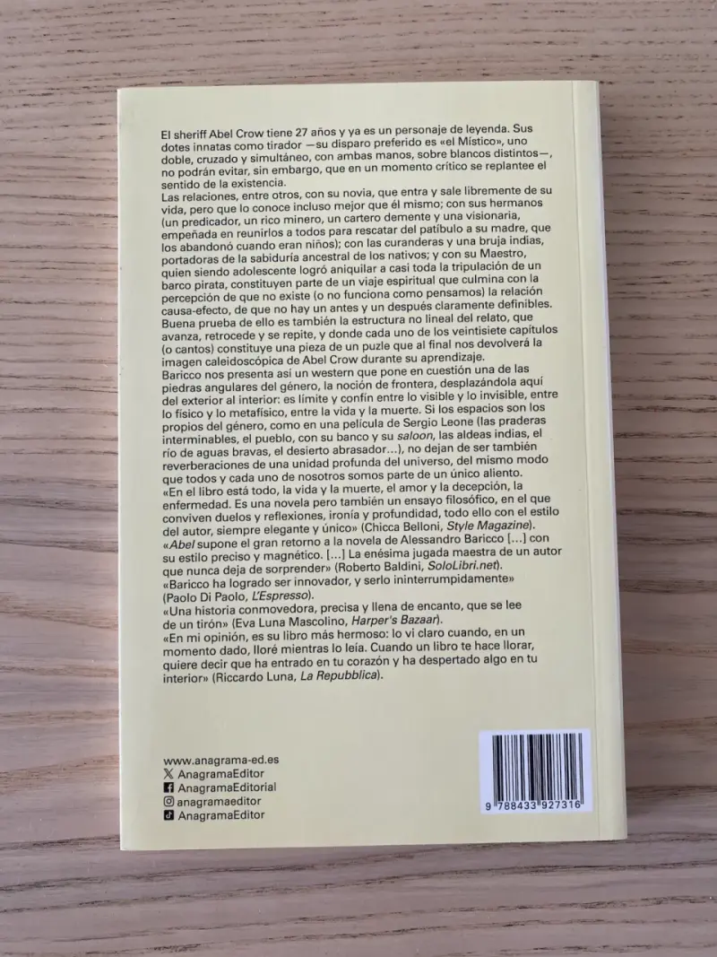 Libro 'Abel' de Alessandro Baricco - 3