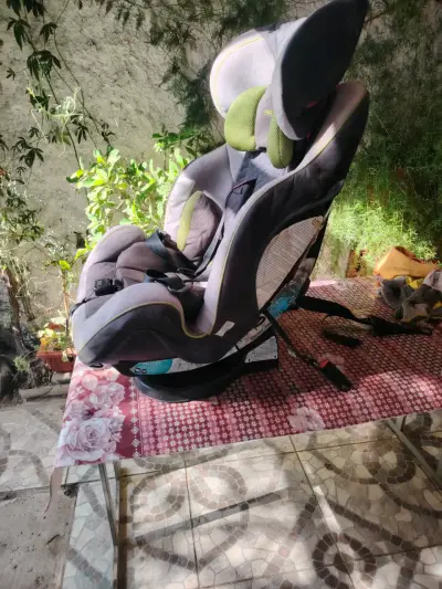 Silla de auto infantil gris/verde musgo - miniatura 3