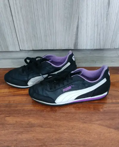 Zapatillas Puma negras y moradas - miniatura 2