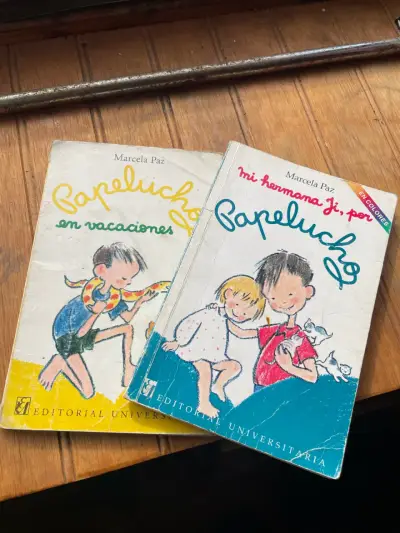 dos Libros Papelucho Marcela Paz x luka - miniatura 1