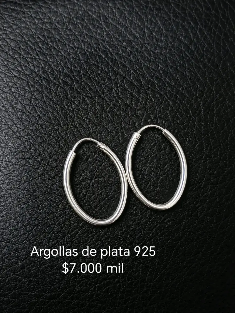 Argollas de plata 925